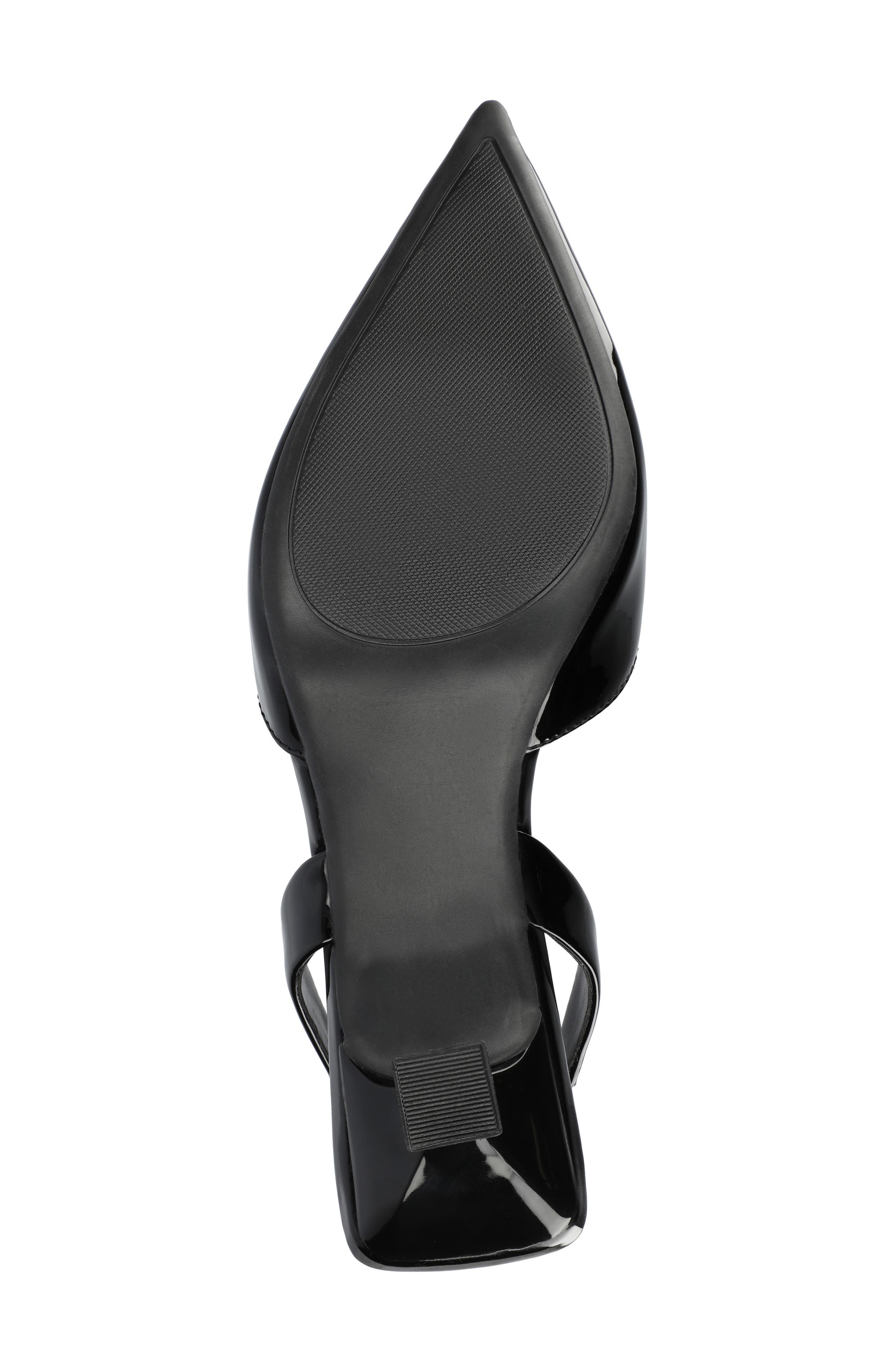 Journee Collection Fallon Slingback Pump, Alternate, color, Black Patent