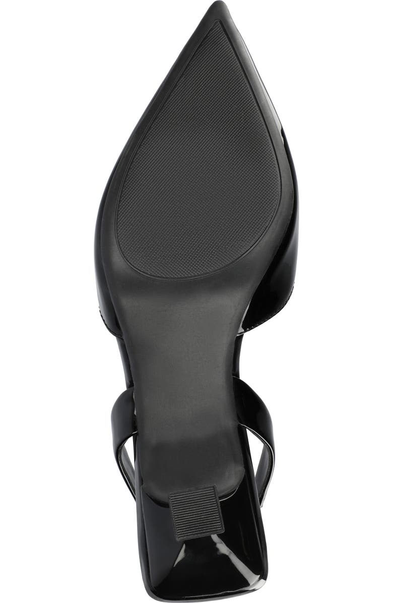 Journee Collection Fallon Slingback Pump, Alternate, color, Black Patent