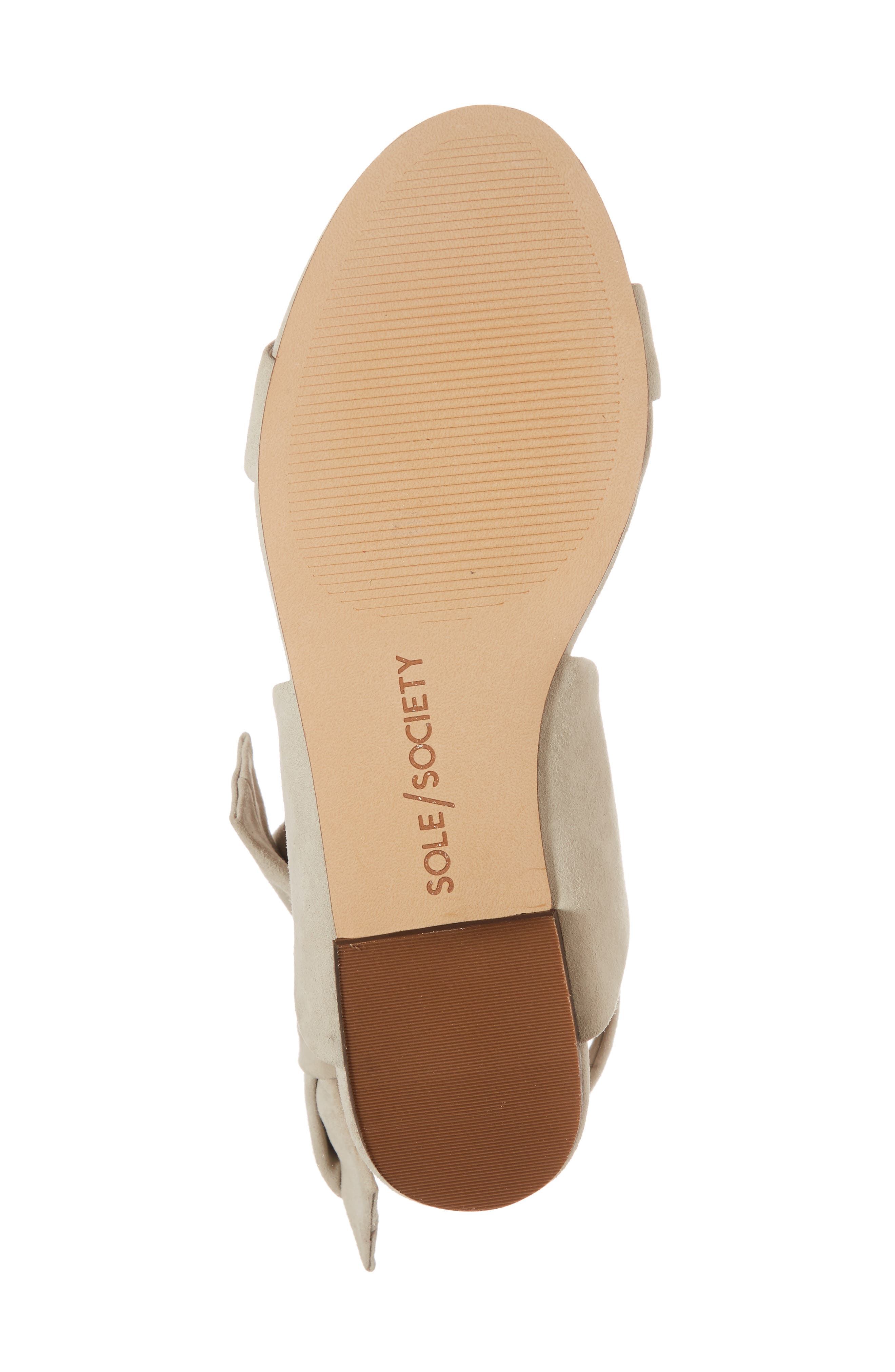 Sole Society Calynda Bow Ankle Wrap Sandal, Alternate, color, 