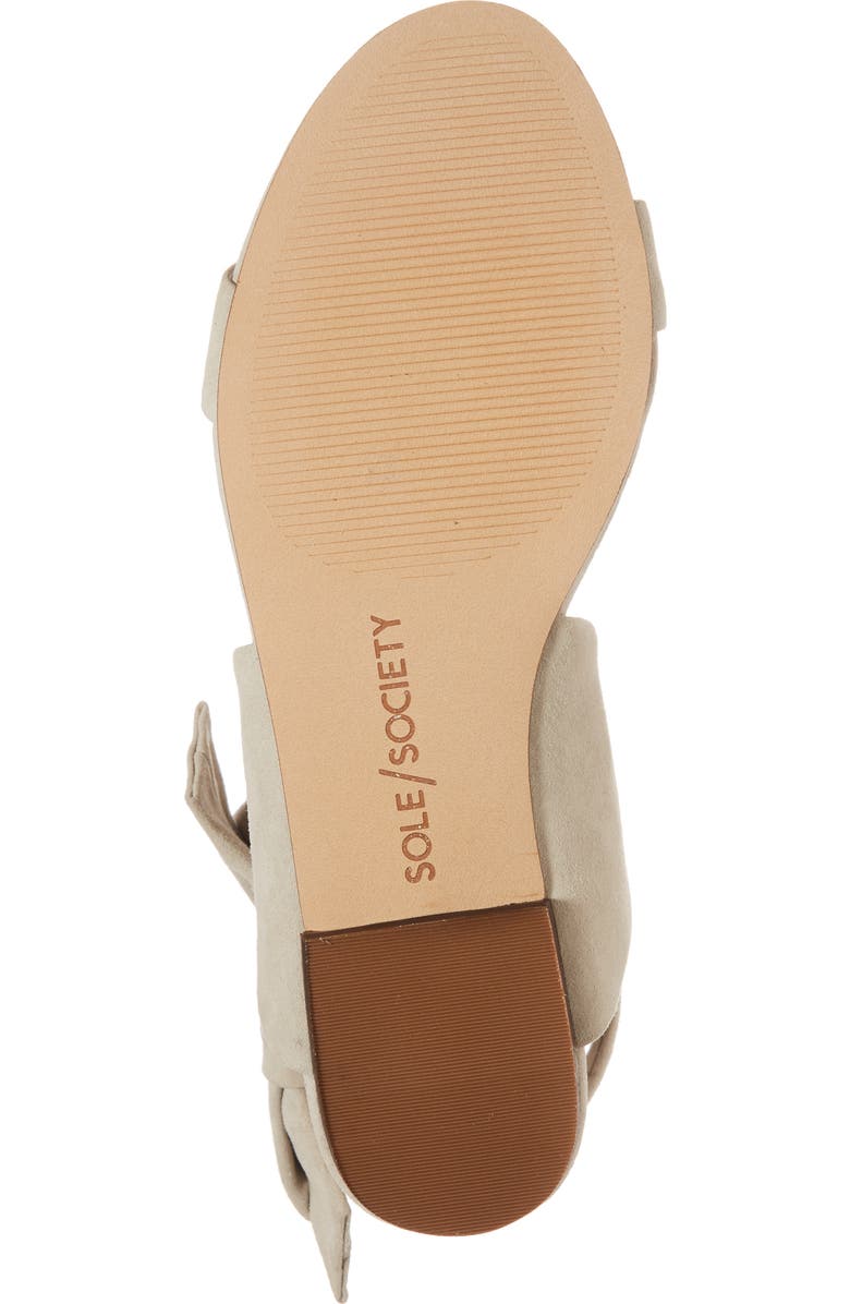 Sole Society Calynda Bow Ankle Wrap Sandal, Alternate, color,