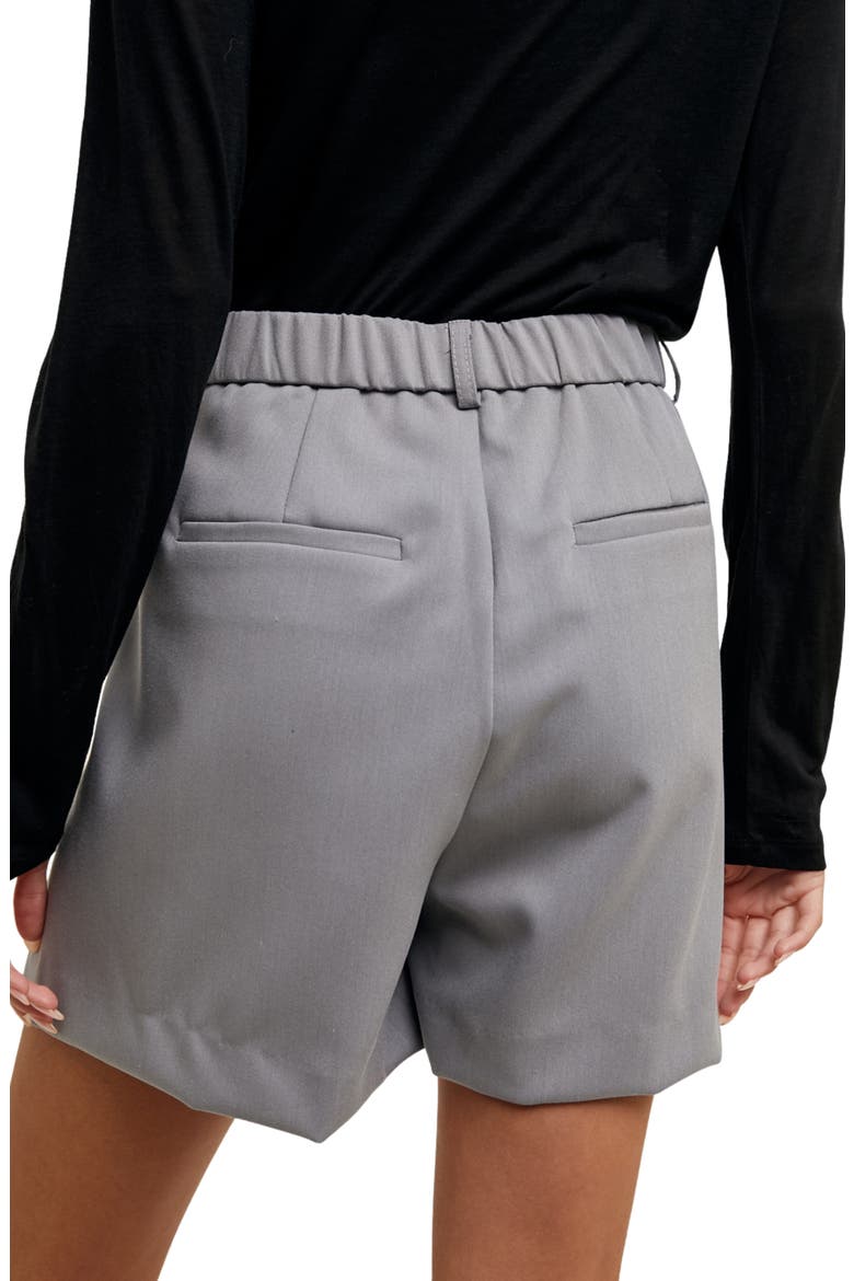 Pleat Twill Shorts, Alternate, color, GREY