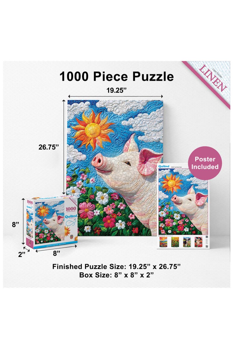 Sun-Kissed Snout 1000 Piece Puzzle, Alternate, color, Multicolor