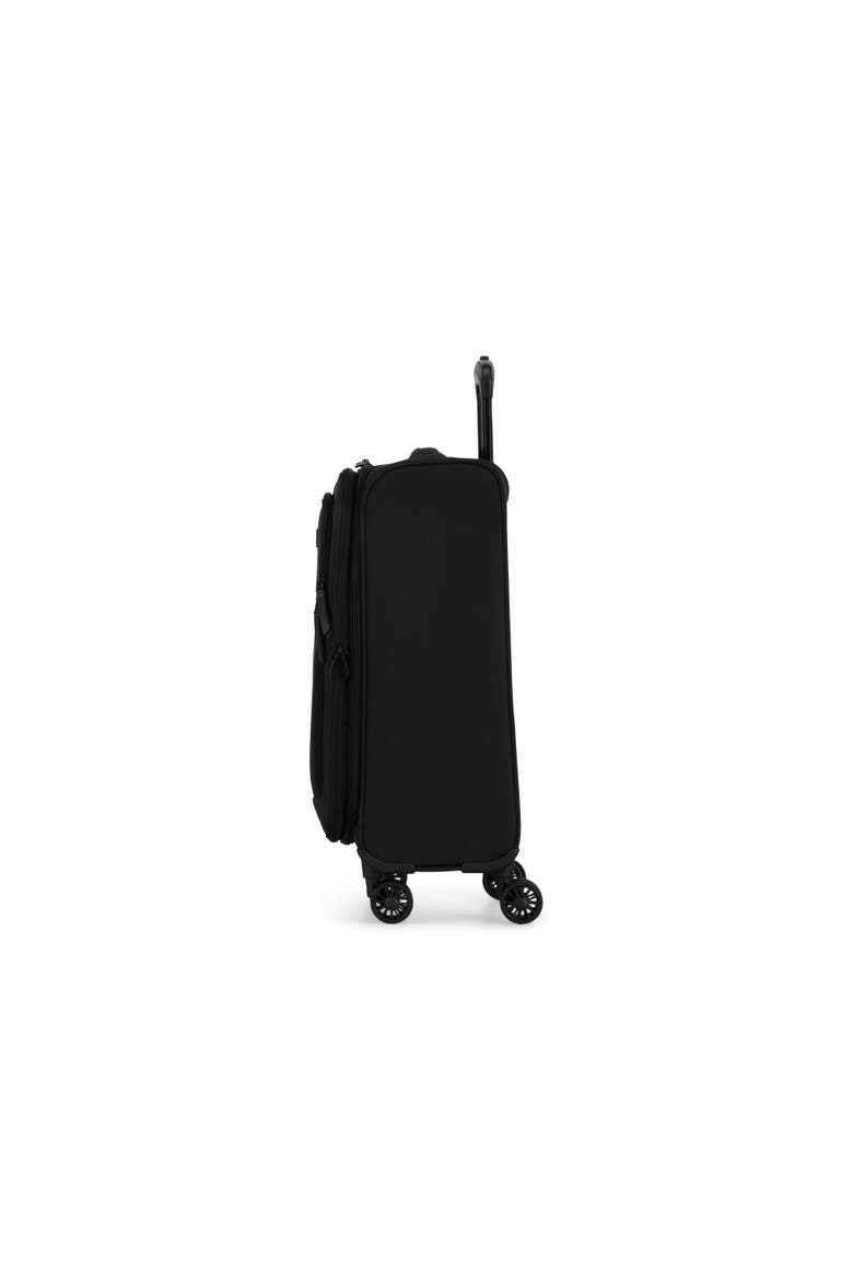Reborn 3 Piece Softside Luggage Set with Expansion, Alternate, color, Black