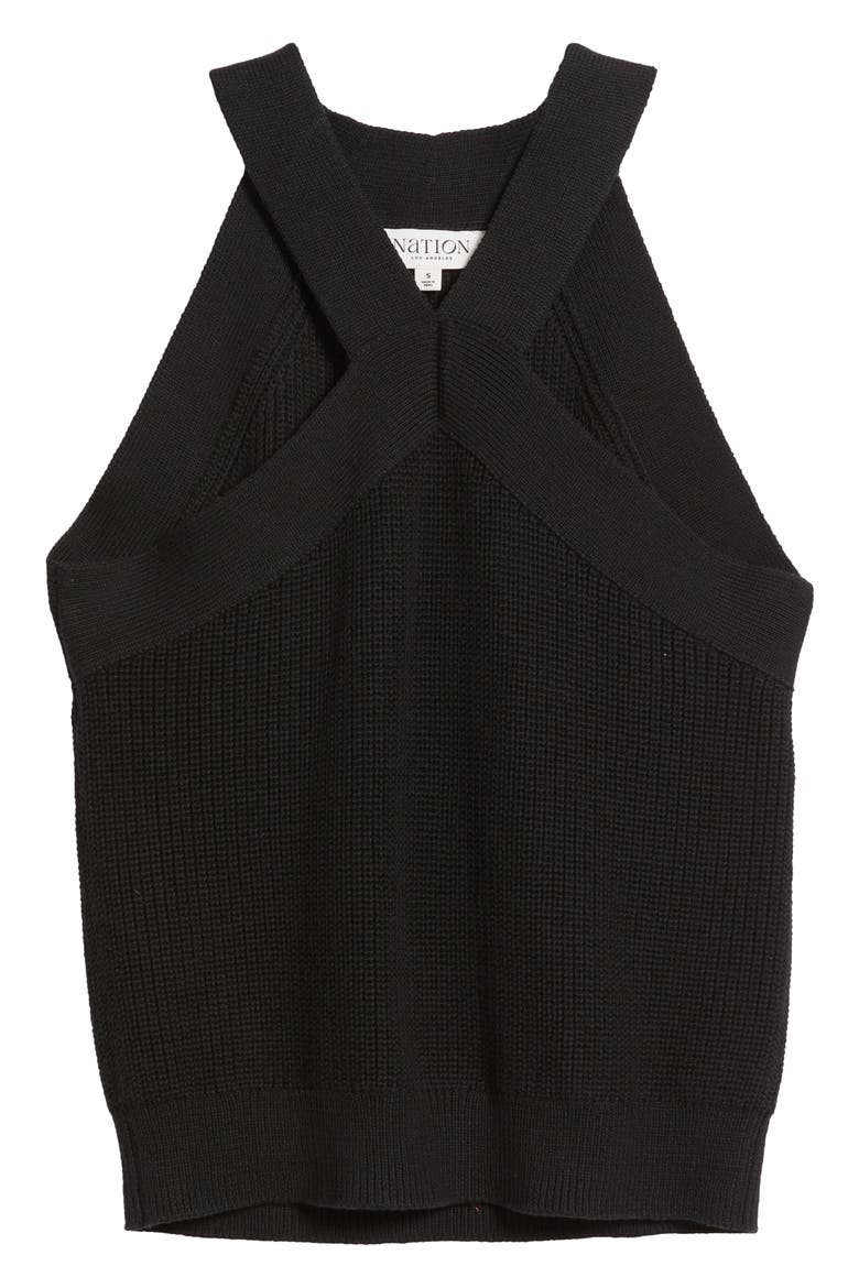 Desi Sweater Tank, Alternate, color, JET BLACK