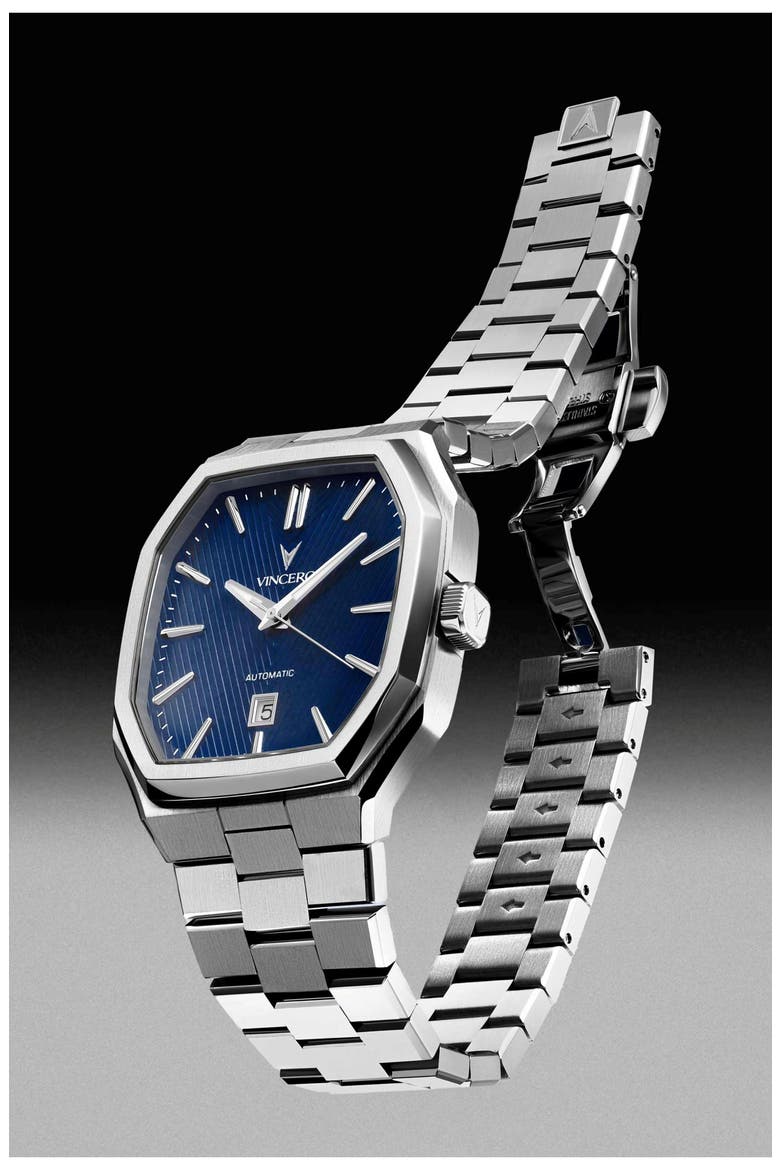 Inception Blue Shift Automatic Bracelet Watch, 38mm, Alternate, color, BLUE