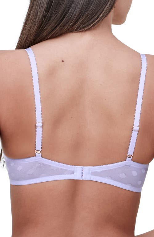 Skarlett Blue Dare Dot Pattern Unlined Underwire Bra In Iced Laven