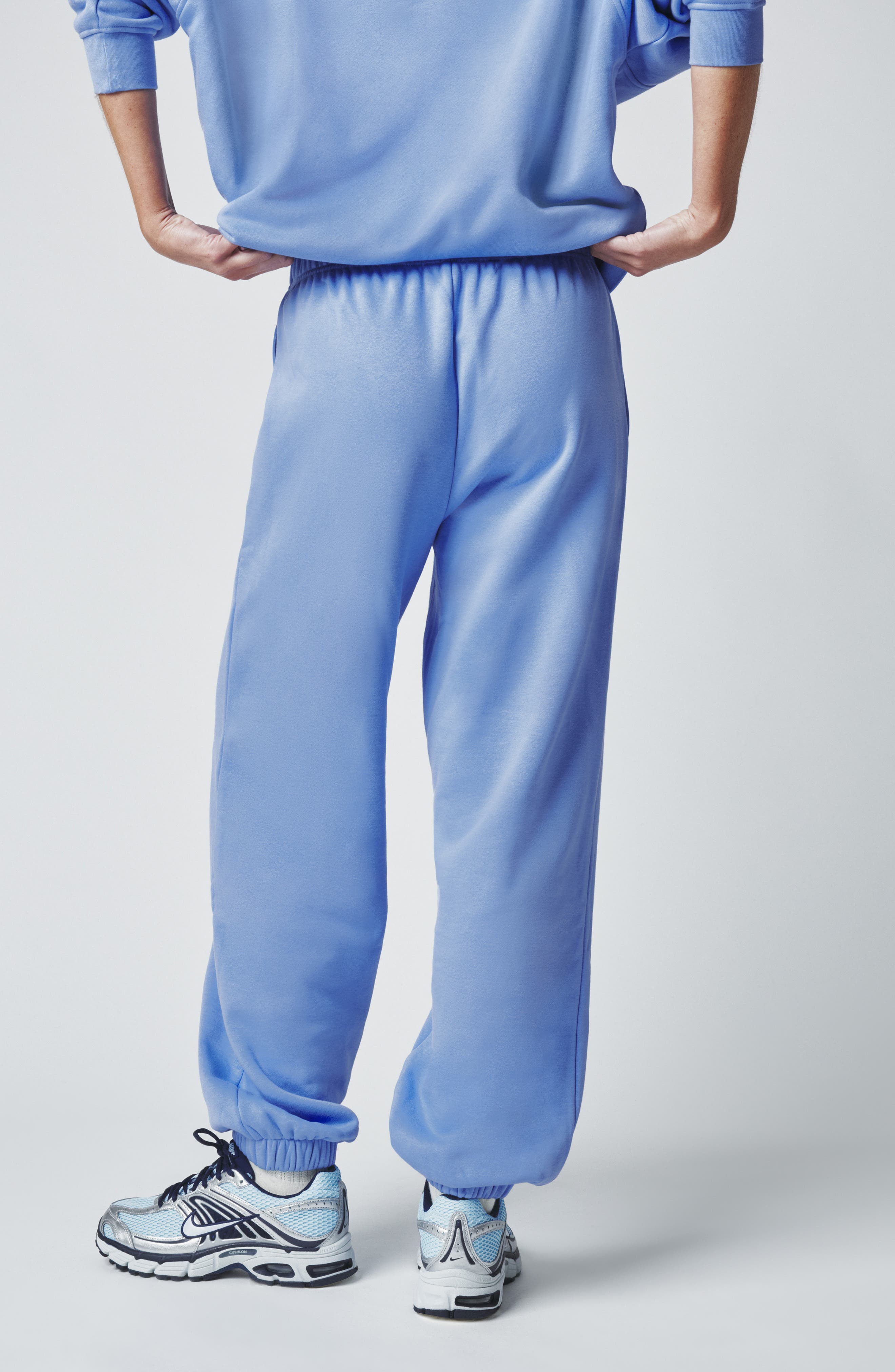 <p>Cotton Blend Boyfriend Joggers</p> - image 2