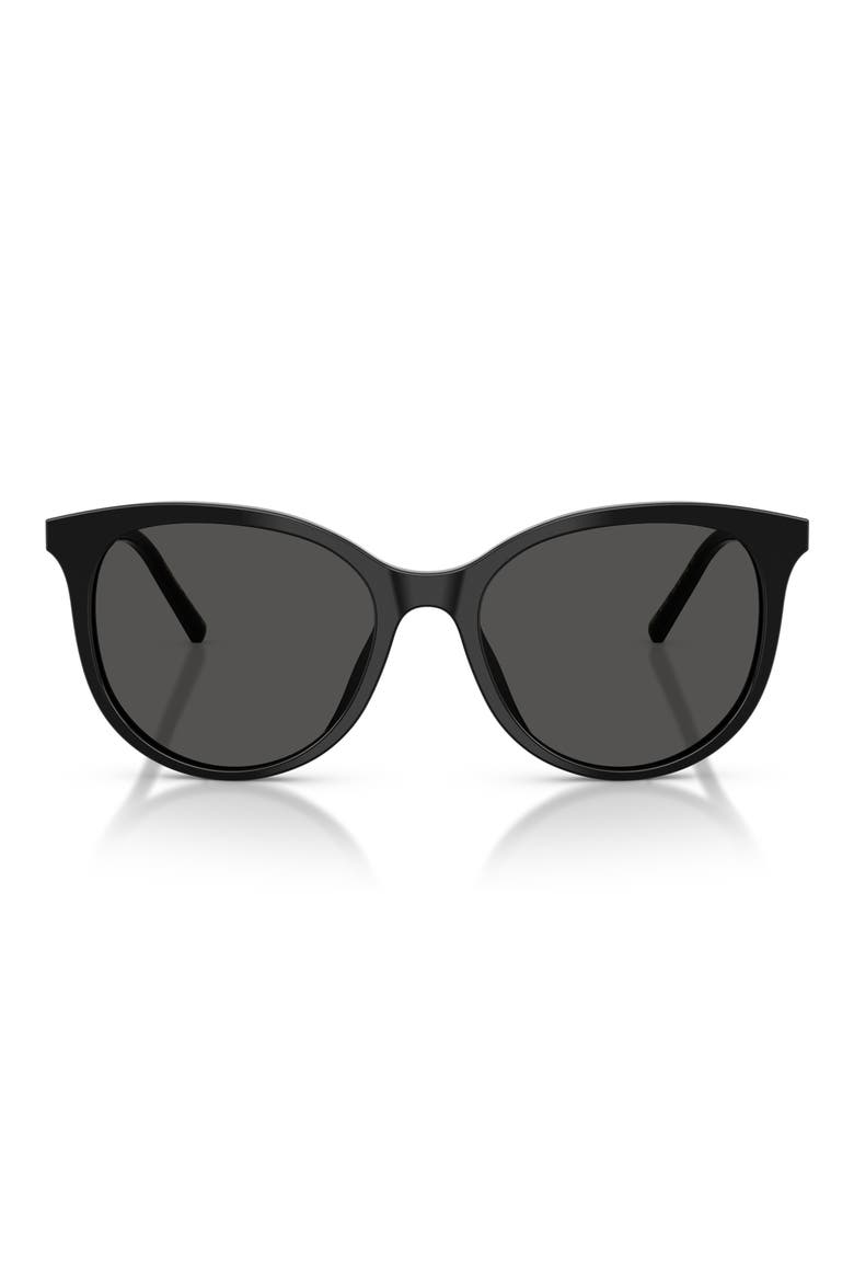 55mm Phantos Sunglasses, Main, color, BLACK / DARK GREY