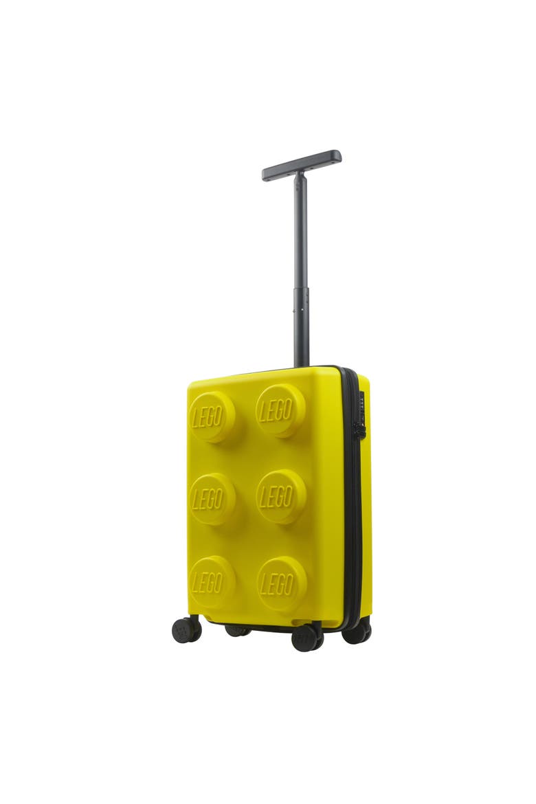 Signature Brick 2x3 Trolley Expandable 21.5 inch carry-on luggage, Main, color, YELLOW