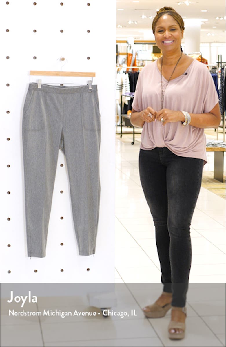 Denim Ponte Crop Leggings, sales video thumbnail