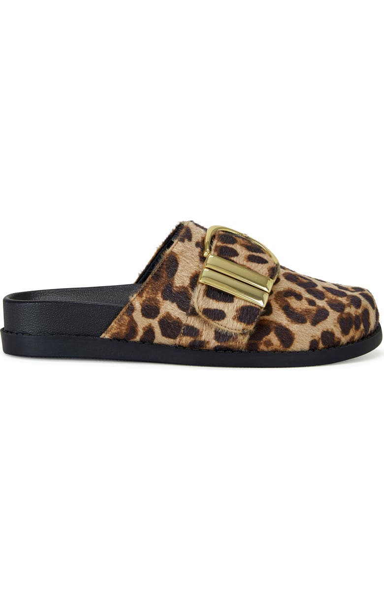 AZALEA WANG Archibald Faux Calf Hair Clog, Alternate, color, Leopard