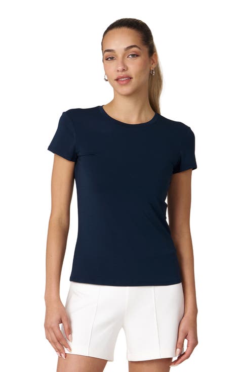 Rebody Essentials Fitted Short Sleeve Top