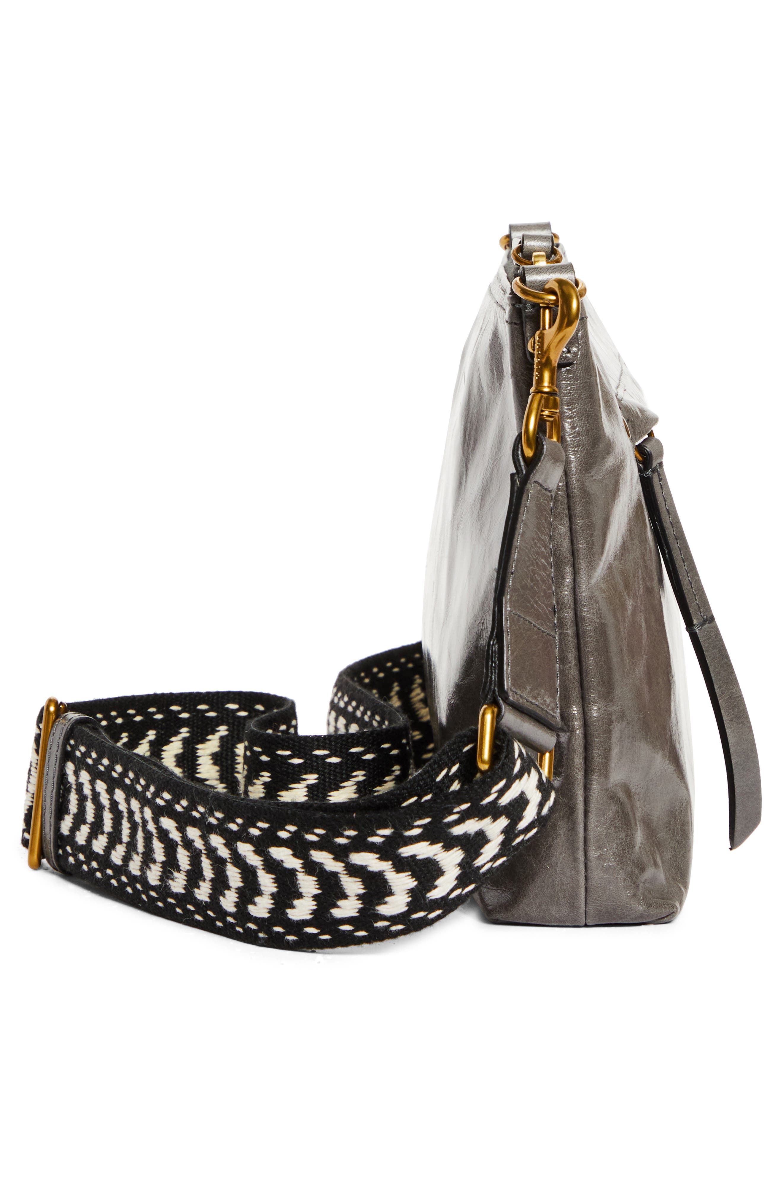 Isabel Marant Nessah Wardy XO Capsule Leather Shoulder Bag, Alternate, color, 