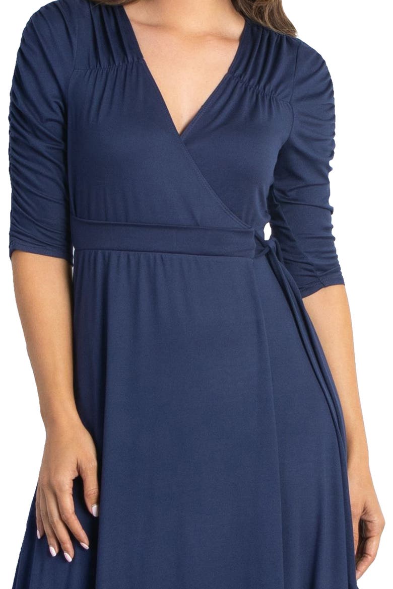Meadow Dream Maxi Wrap Dress, Alternate, color, NOUVEAU NAVY