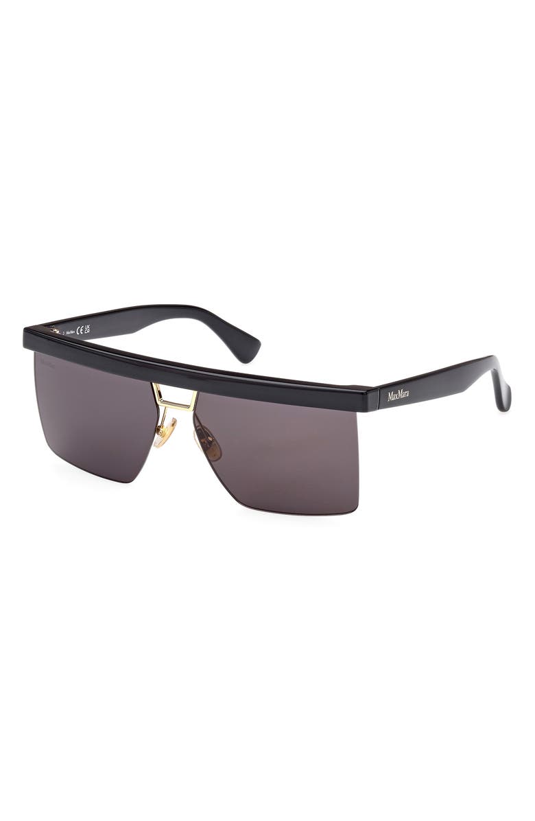 Max Mara 60mm Polarized Geometric Sunglasses, Alternate, color, 