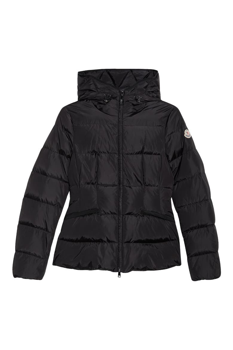 Avoce Hooded Down Jacket, Alternate, color, BLACK