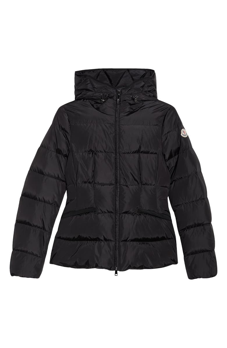 Moncler Avoce Hooded Down Jacket, Alternate, color, Black