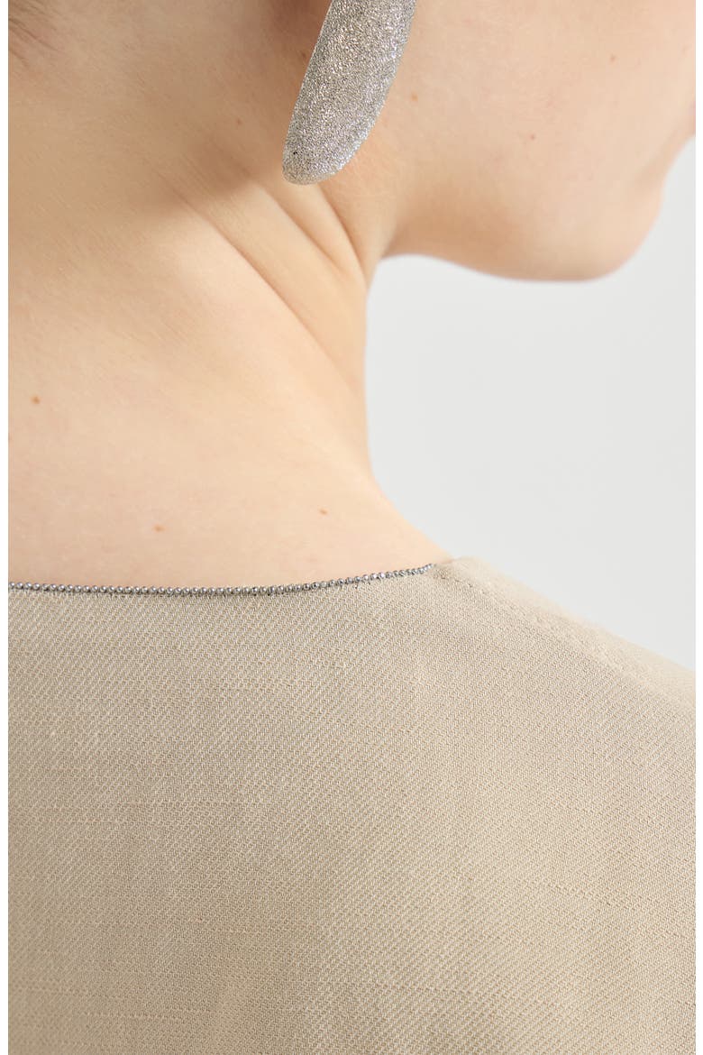 Wrap-effect dress, Alternate, color, Beige