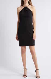 Vince Camuto Halter Neck Cocktail Dress