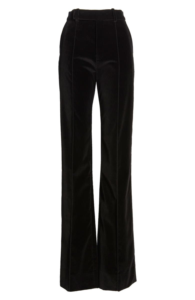 FRAME The Slim Stacked Velvet Trousers, Alternate, color,