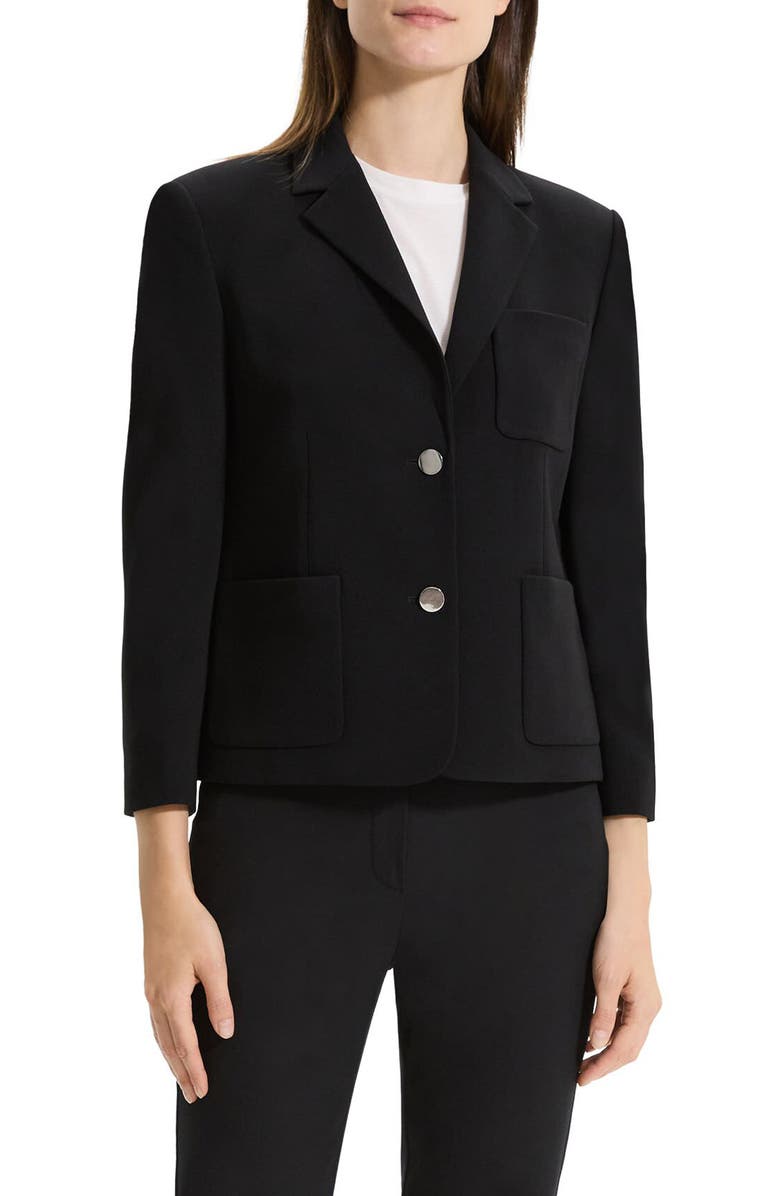 Theory Shrunken Single Breasted Blazer, Main, color,