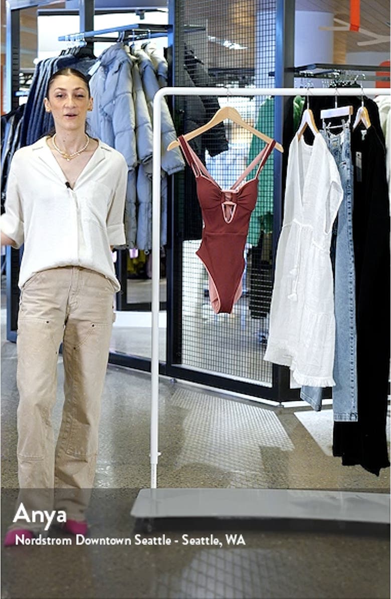 Fine Line One-Piece Swimsuit, sales video thumbnail