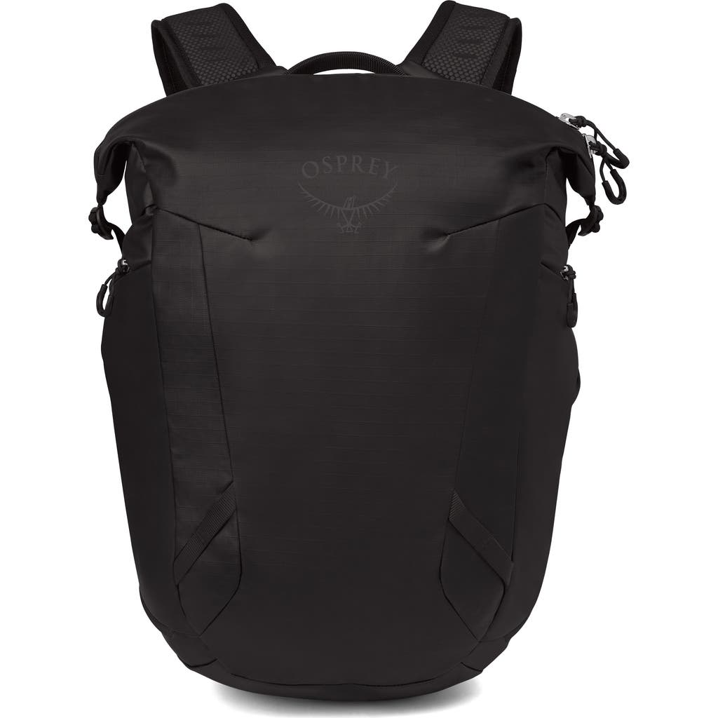 Osprey Transporter 22-liter Zinch Backpack In Raven Black/black