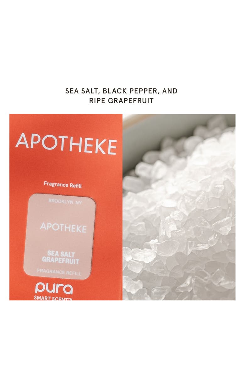 PURA x Apotheke Sea Salt Grapefruit Smart Fragrance Diffuser Refill, Alternate, color, Sea Salt Grapefruit