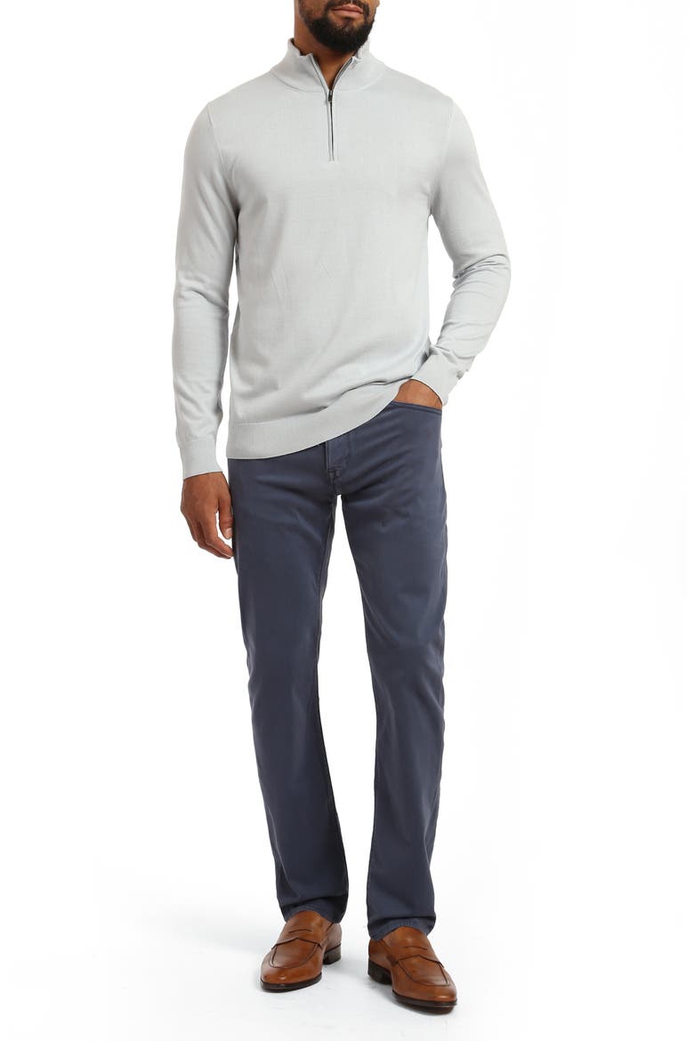 Courage Straight Leg Twill Pants, Alternate, color, DARK DENIM TWILL