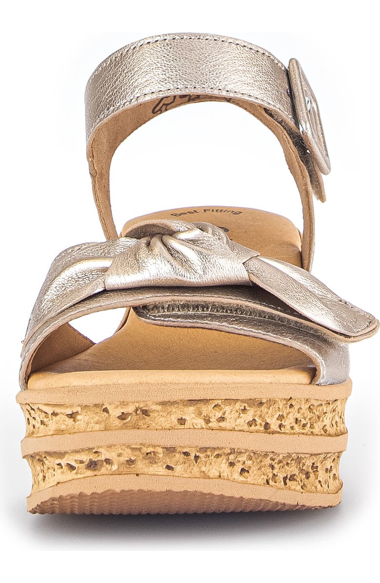 Gabor 44.653 Platform Wedge Sandal, Alternate, color, Puder