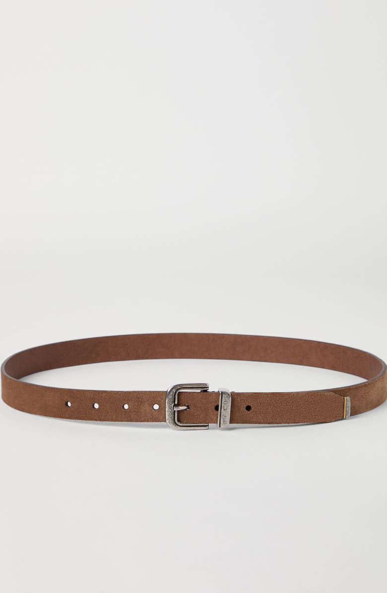 Brunello Cucinelli Leather belt, Alternate, color, Hazelnut