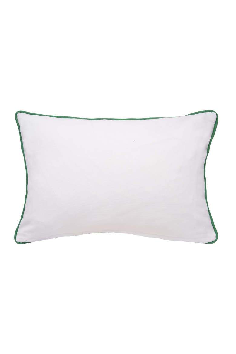 Begonia Leaf Throw Pillow, Alternate, color, Green