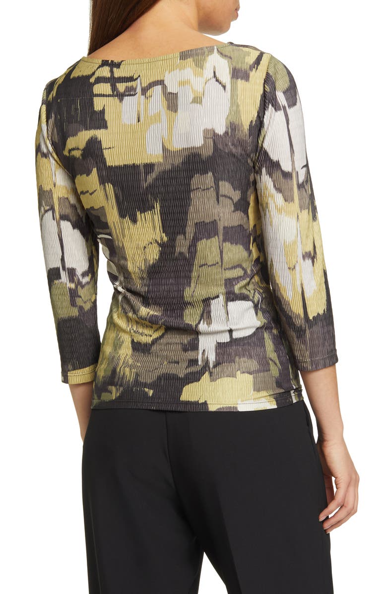 Ted Baker London Jolien Print Plissé T-Shirt, Alternate, color,