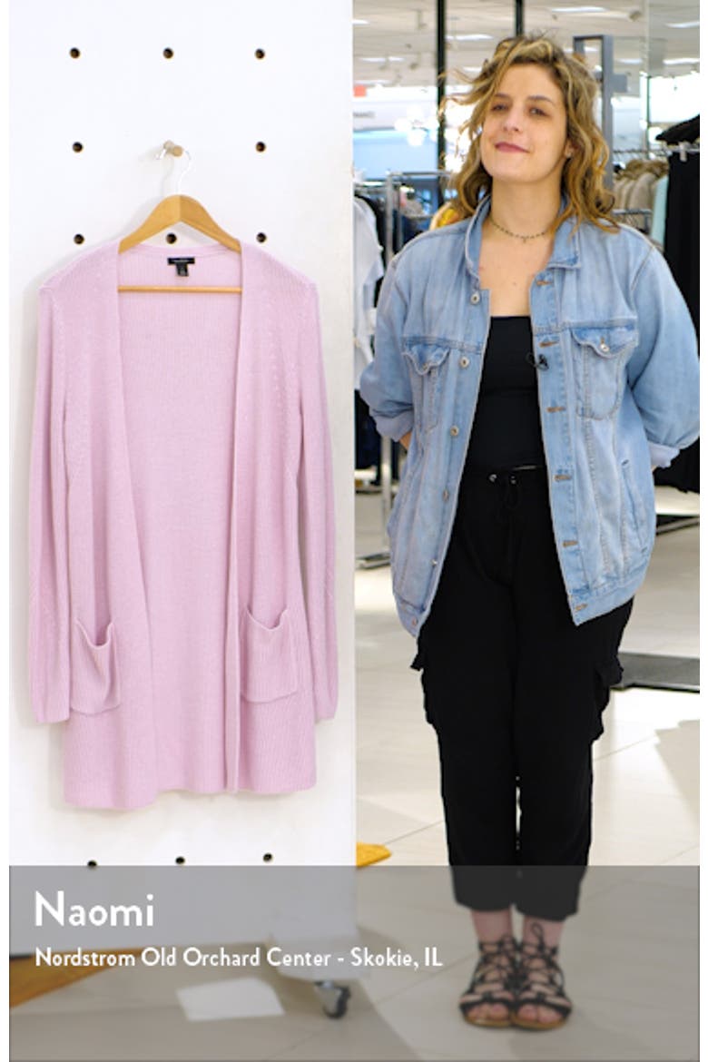RIBBED OPEN CARDIGAN video
