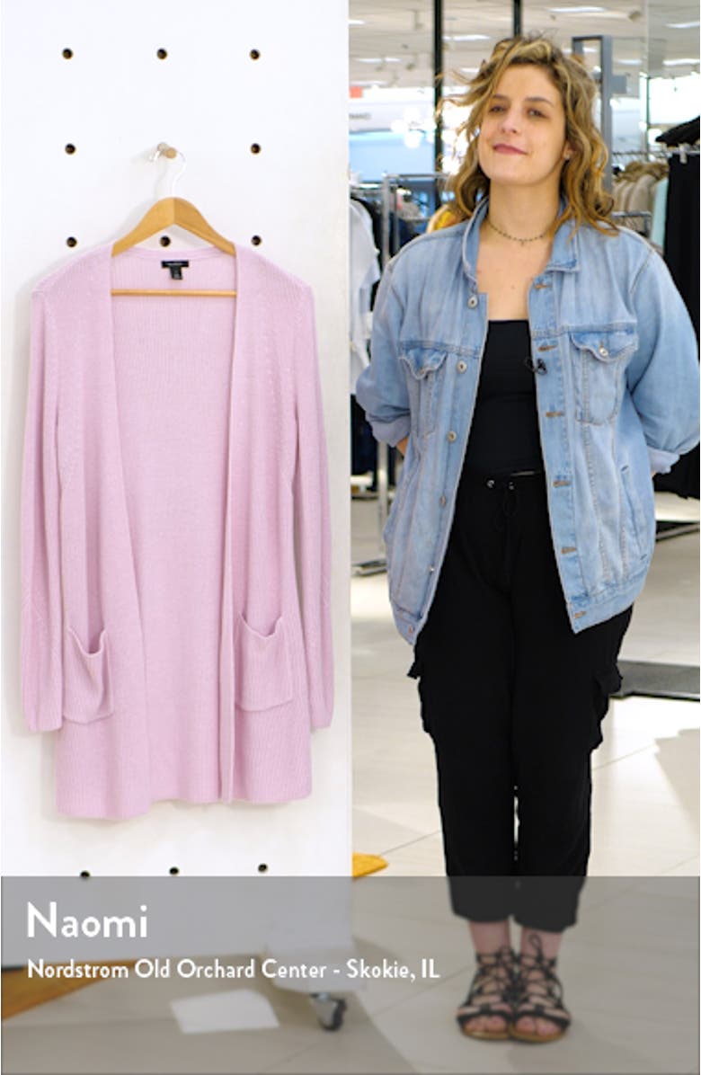 Long Ribbed Cardigan, sales video thumbnail