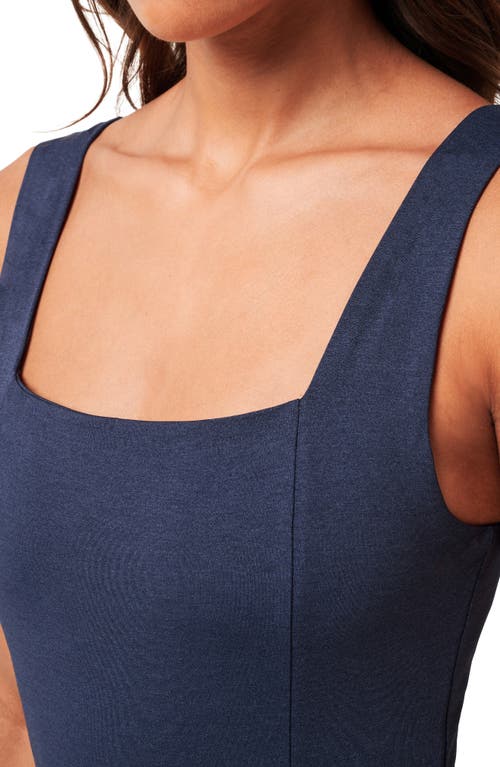 Travismathew Move Tank Minidress In Heather Navy Blazer