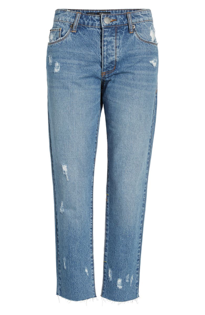 STS Blue Taylor Ripped Crop Boyfriend Jeans, Alternate, color, 