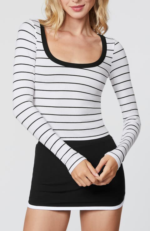 Rib Long Sleeve T-Shirt