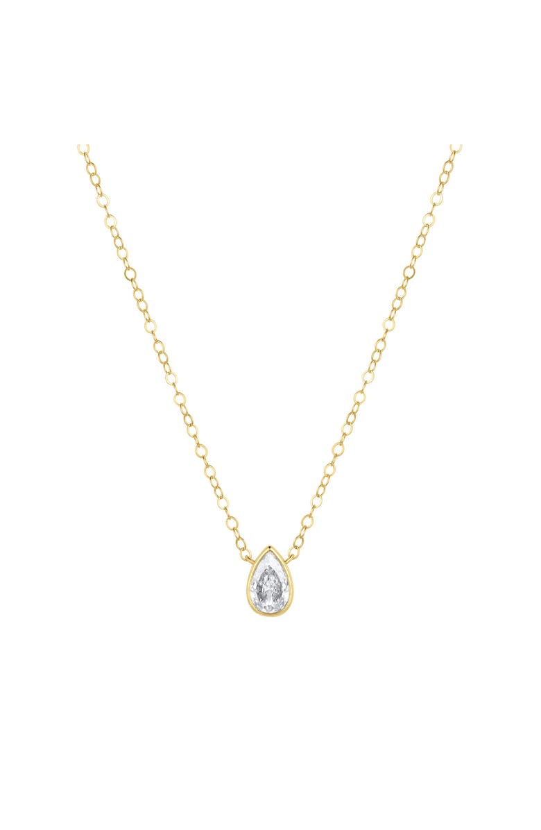 Set & Stones Mavis Teardrop Solitaire Necklace, Main, color, Gold