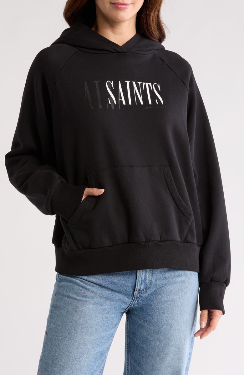 AllSaints Talon Logo Hoodie, Main, color,