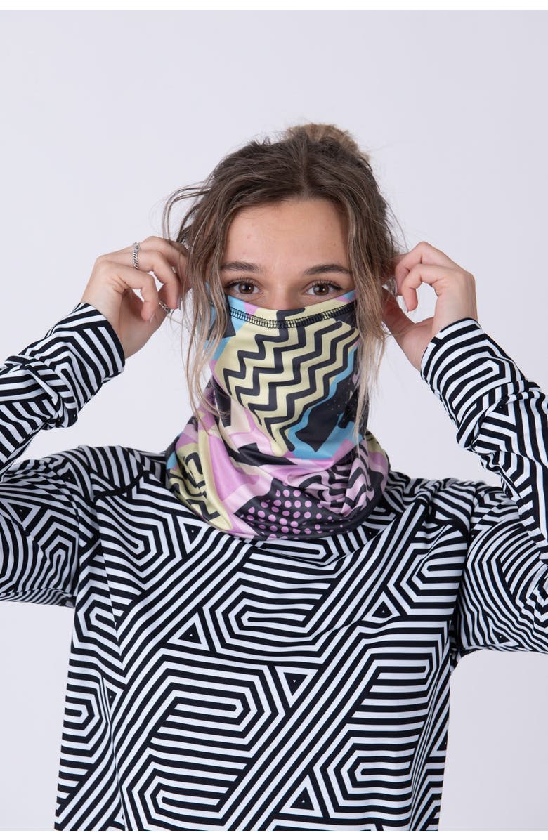 OOSC Neckwarmer - Saved By The Bell Print, Alternate, color, Geometric