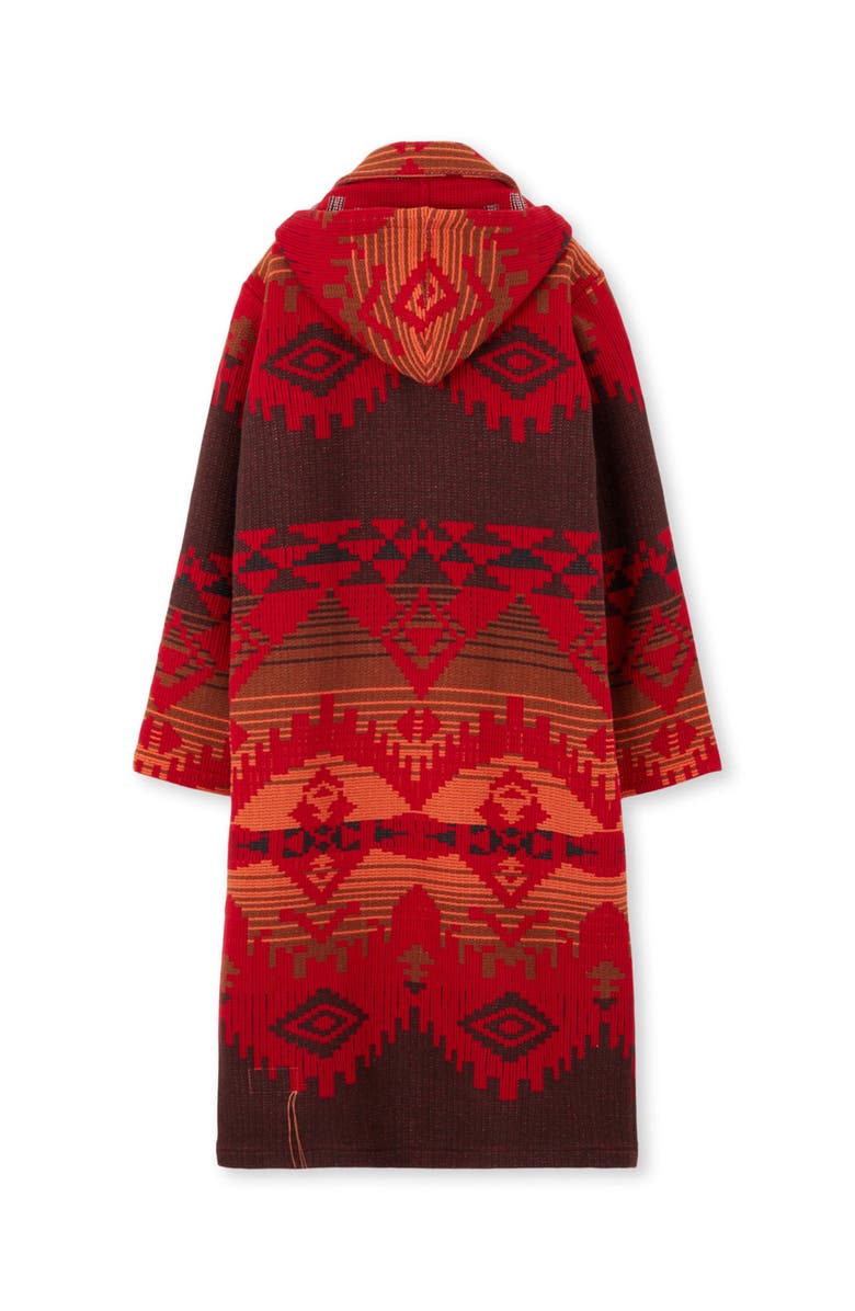 Fortela Navajo Jacquard Coat, Alternate, color, Red