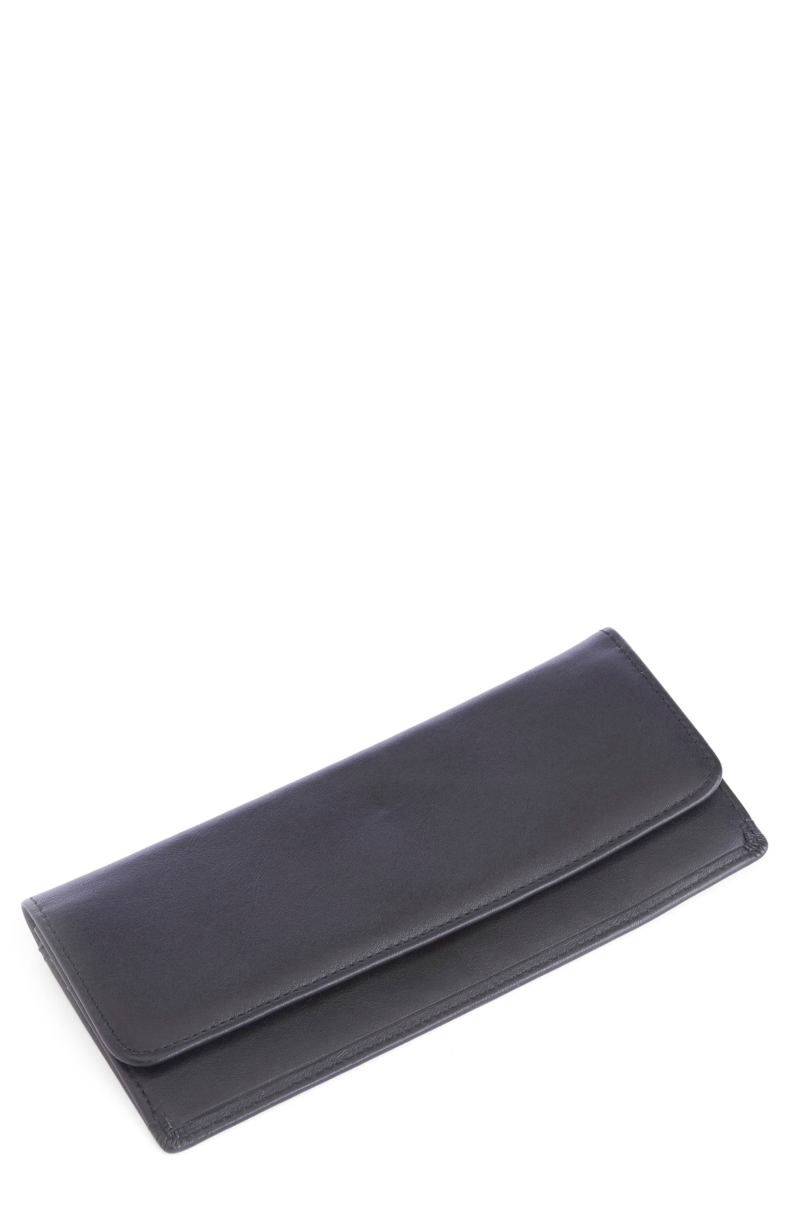 ROYCE New York RFID Blocking Leather Clutch Wallet, Main, color, 