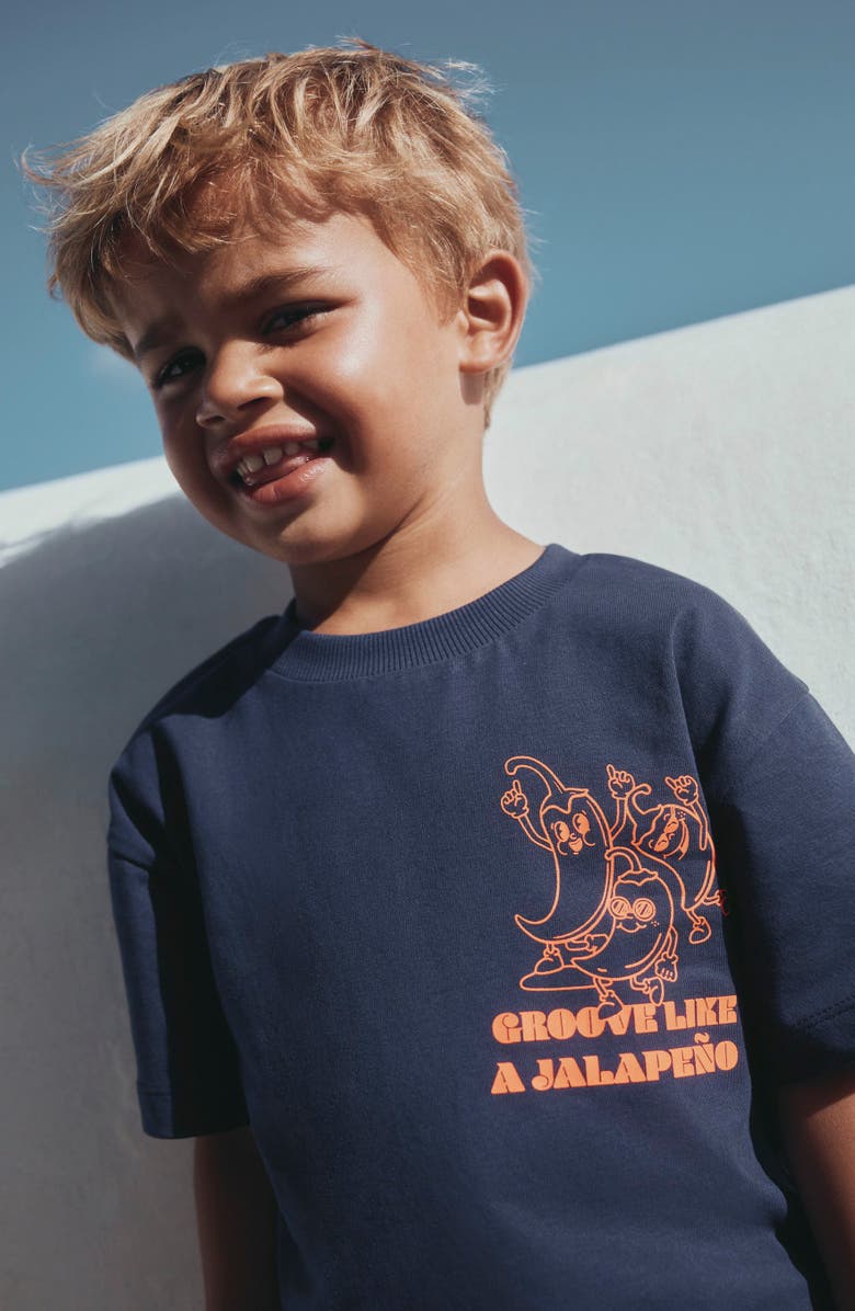 NEXT Kids' Jalapeño Graphic Cotton T-Shirt, Alternate, color, Orange