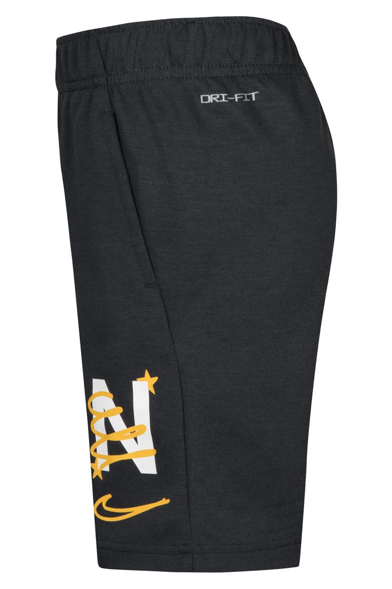 Kids' Dri-FIT Drawstring Shorts, Alternate, color, ANTHRACITE