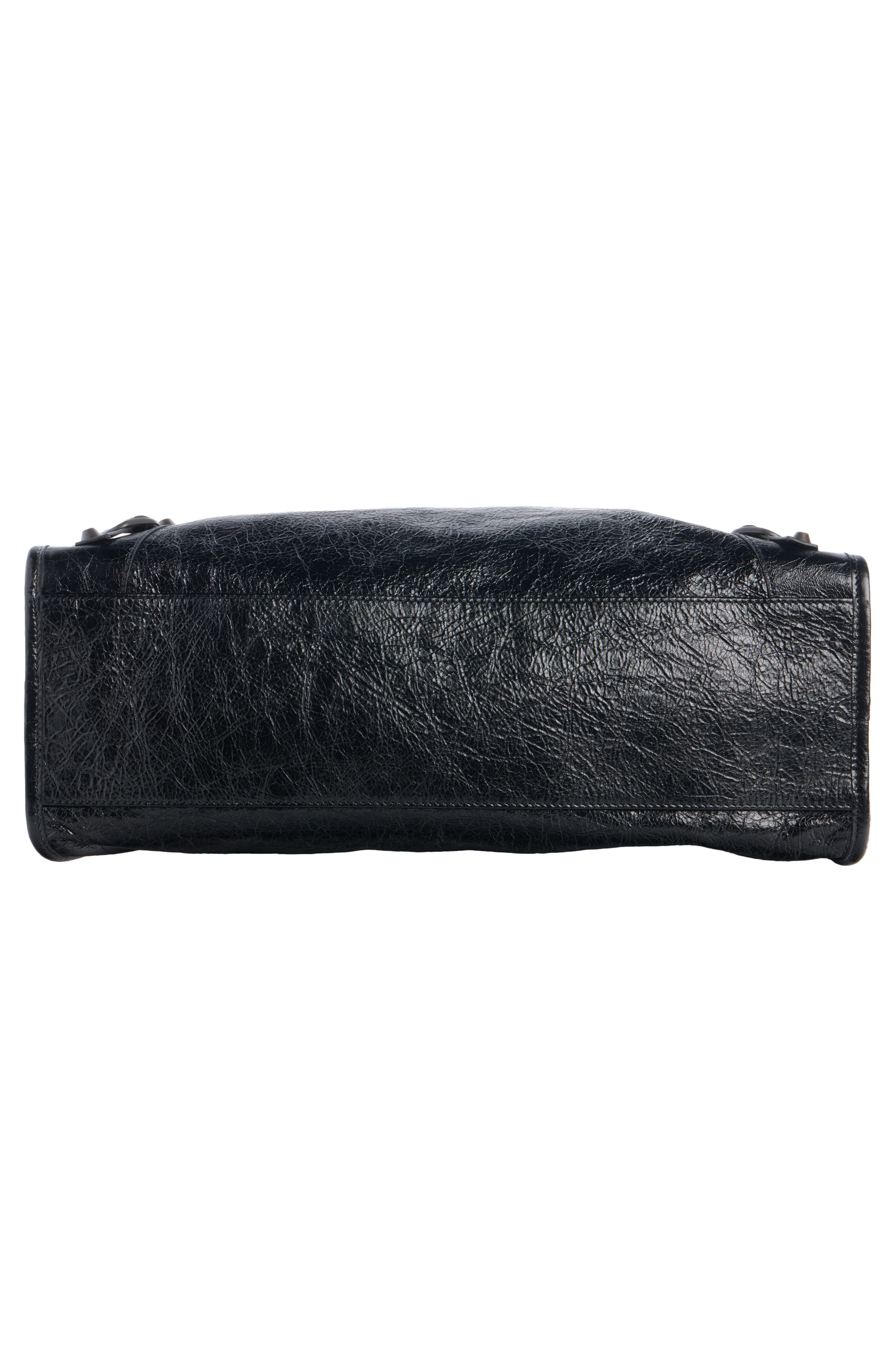Le City First Leather Handbag, Alternate, color, 1000 BLACK