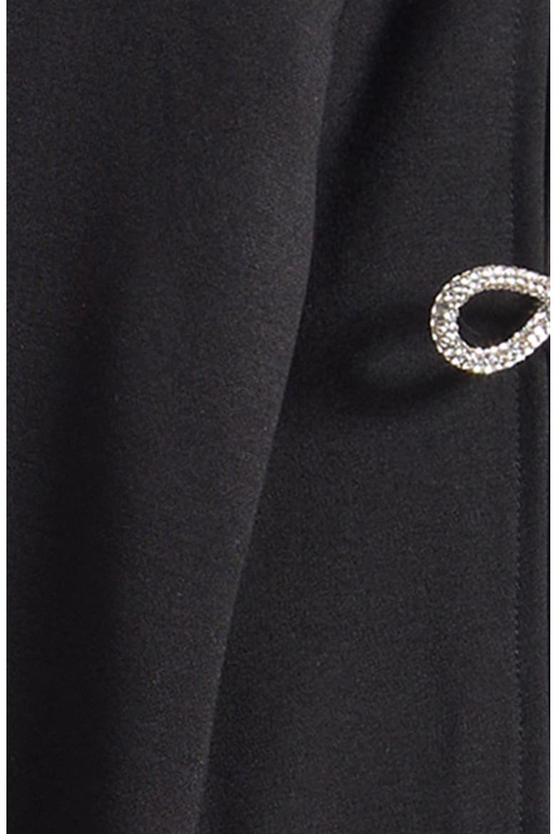 Kids' Long Sleeve Bow Shift Dress, Alternate, color, BLACK