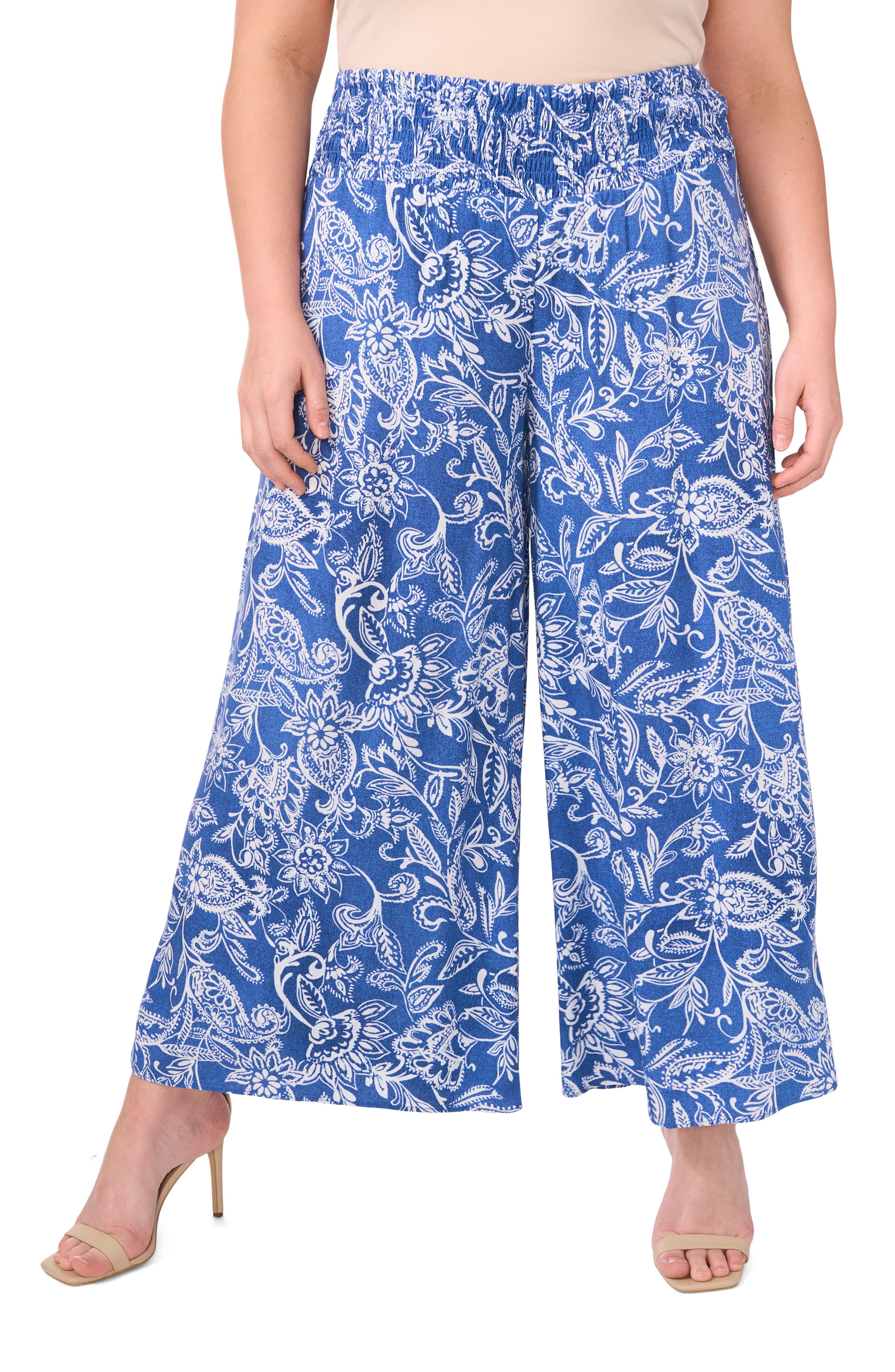Vince Camuto Wide Leg Challis Pants
