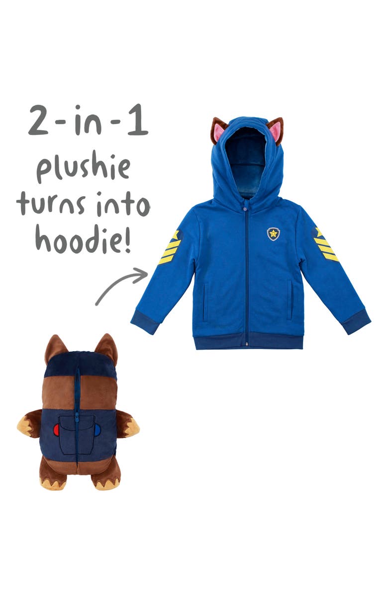 Cubcoats x Nickelodeon<sup>®</sup> PAW Patrol<sup>™</sup> Chase 2-in-1 Stuffed Animal Hoodie, Alternate, color, 