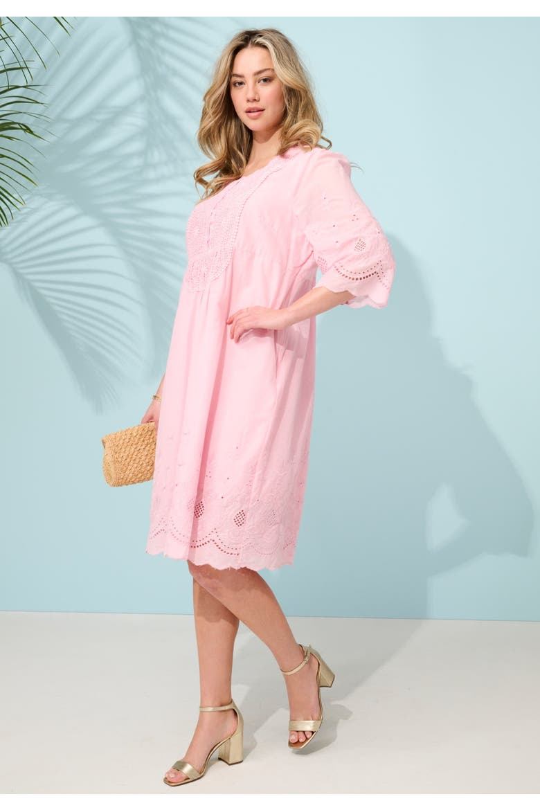 Cotton Lace Dress, Alternate, color, VINTAGE LAVENDER